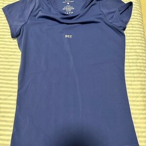 SET Active Blue Short Sleeve Tee